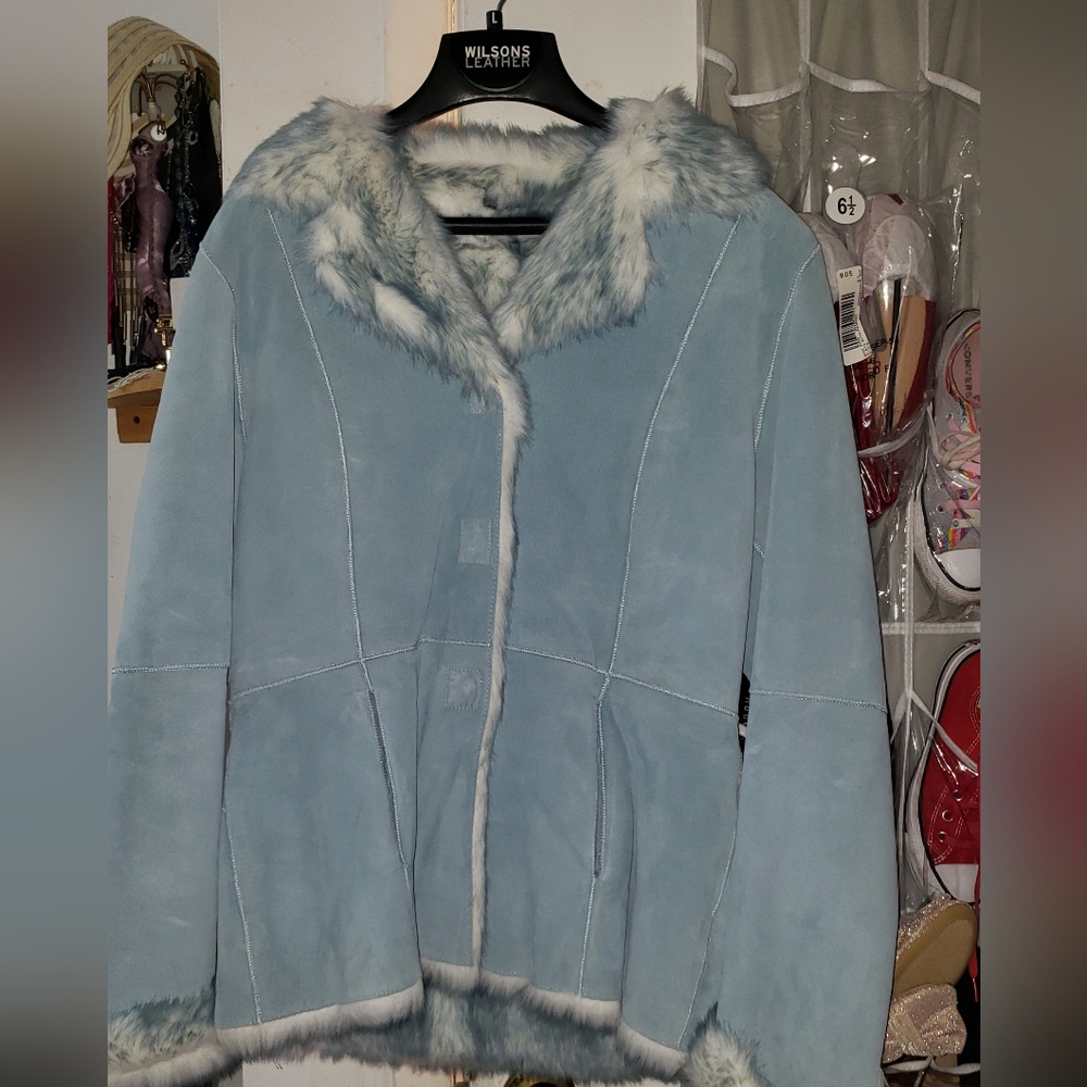 Wilsons Leather jacket with faux fur